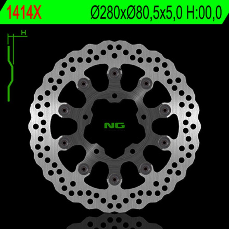 Disque de frein NG BRAKE DISC pétale flottant - 1414X