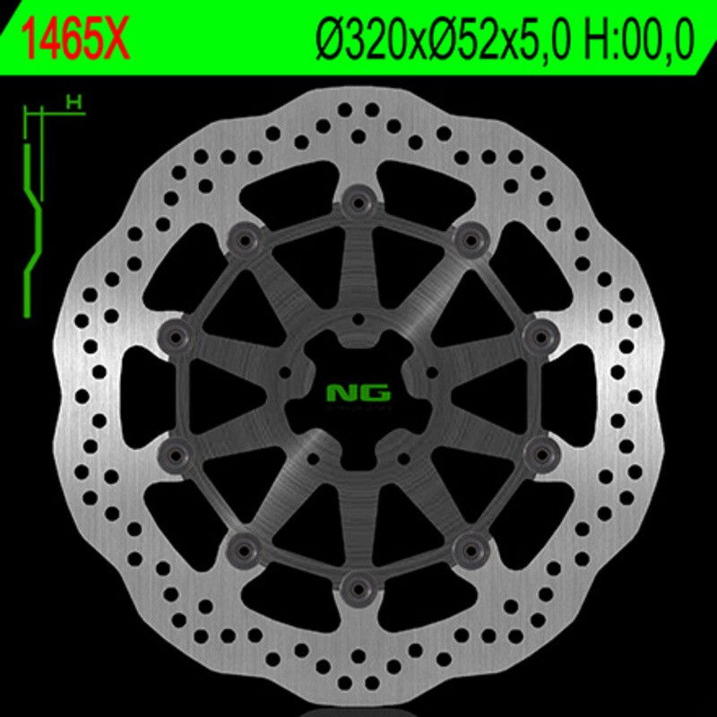 Disque de frein NG BRAKE DISC pétale flottant - 1465X