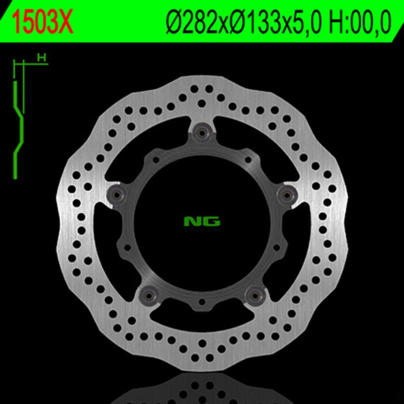 Disque de frein NG BRAKE DISC pétale semi-flottant - 1503X.