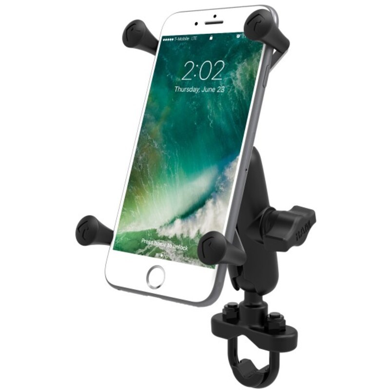 Pack complet RAM MOUNTS X-Grip® bras medium fixation en U sur guidon - smartphones L/XL