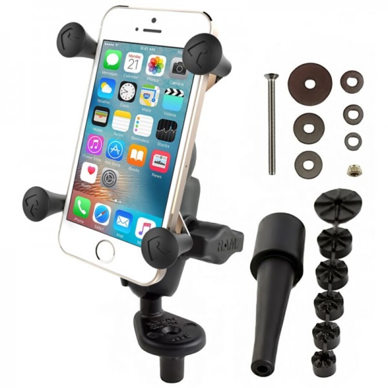 Pack complet RAM MOUNTS X-Grip® bras court fixation tige de fourche - smartphones S/M