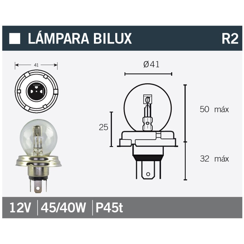 Ampoule V PARTS G40 12V 15/40W