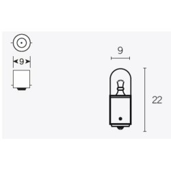 Ampoule TECNIUM T85 12V 4W...