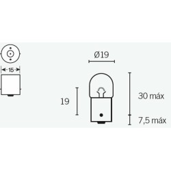 Ampoule TECNIUM R5 12V 5W -...