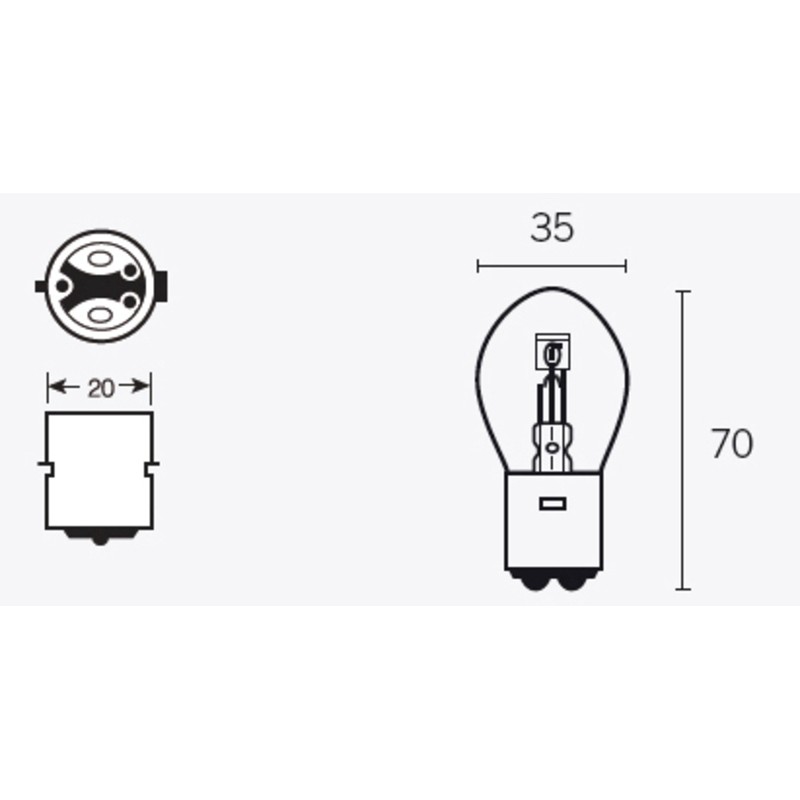 Ampoule TECNIUM S2 12V 40/45W - x10