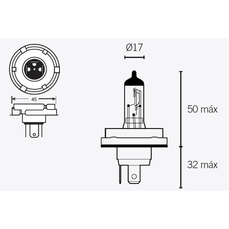 Ampoule TECNIUM H5 12V 60/55W