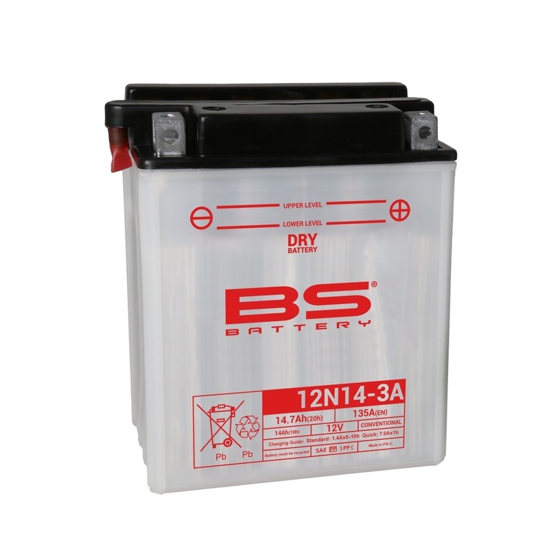 Batterie BS BATTERY conventionnelle avec pack acide - 12N14-3A