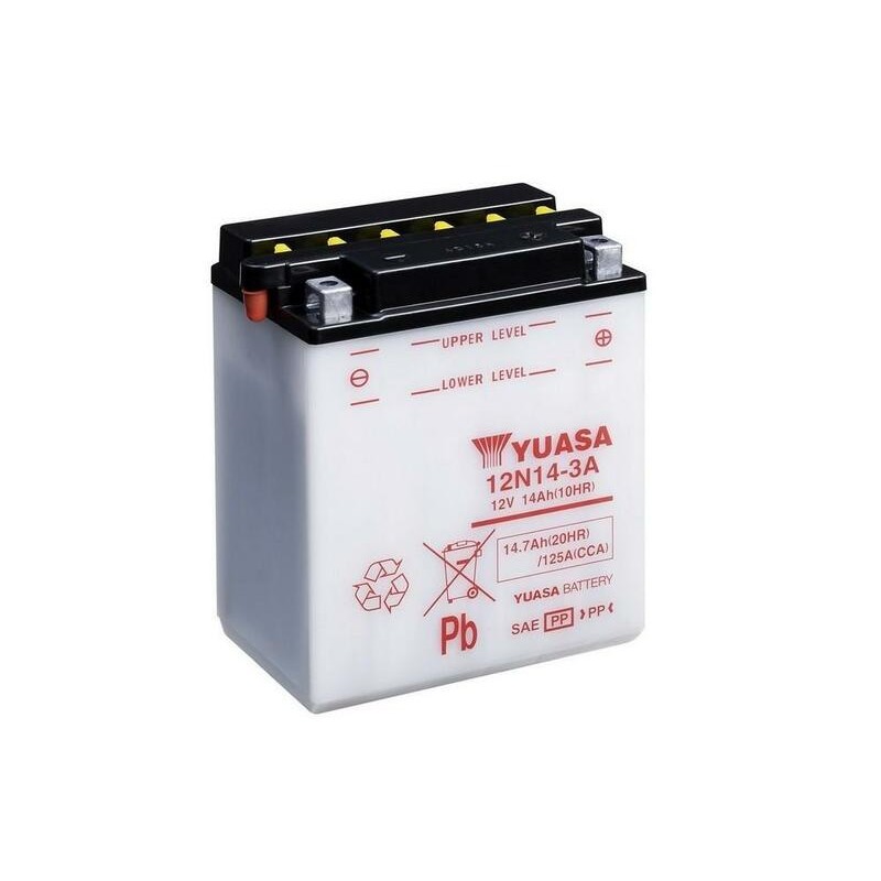 Batterie YUASA conventionnelle sans pack acide - 12N14-3A