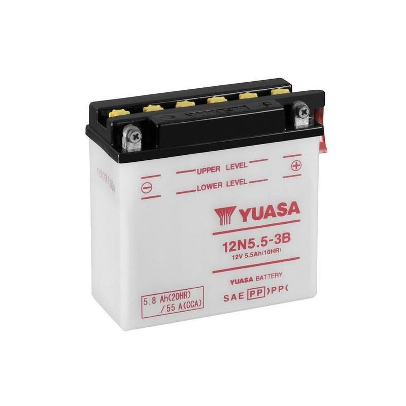 Batterie YUASA conventionnelle sans pack acide - 12N5-3B