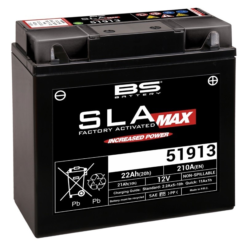 Batterie BS BATTERY SLA Max sans entretien activé usine - 51913