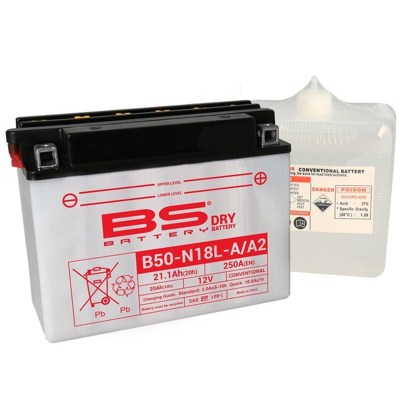 Batterie BS BATTERY Haute-performance avec pack acide - B50N18L-A2