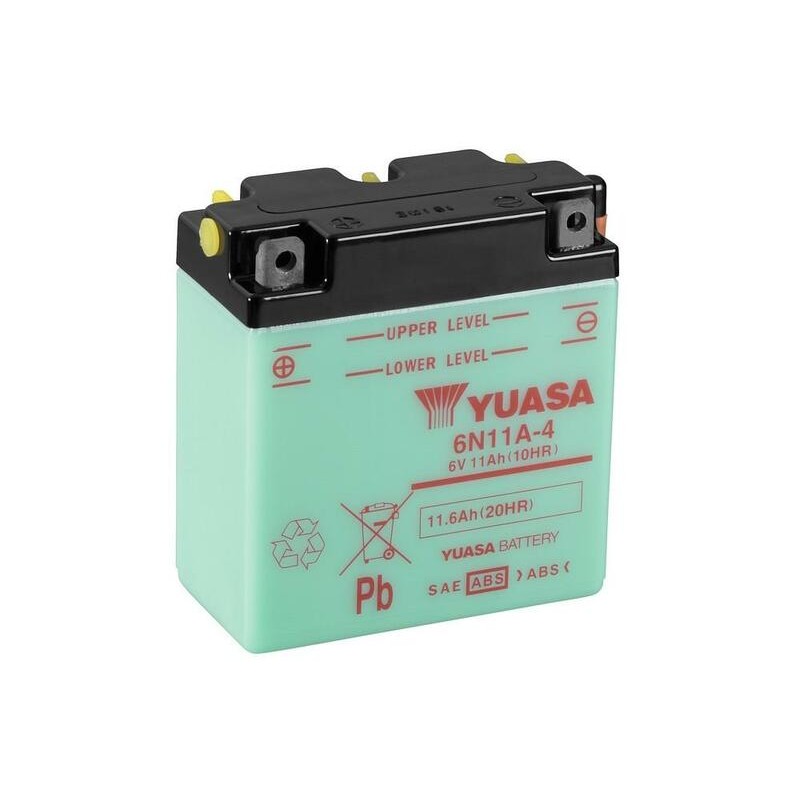 Batterie YUASA conventionnelle sans pack acide - 6N11A-4