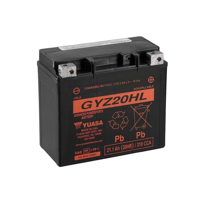 Batterie YUASA Sans entretien avec pack acide - GYZ20HL