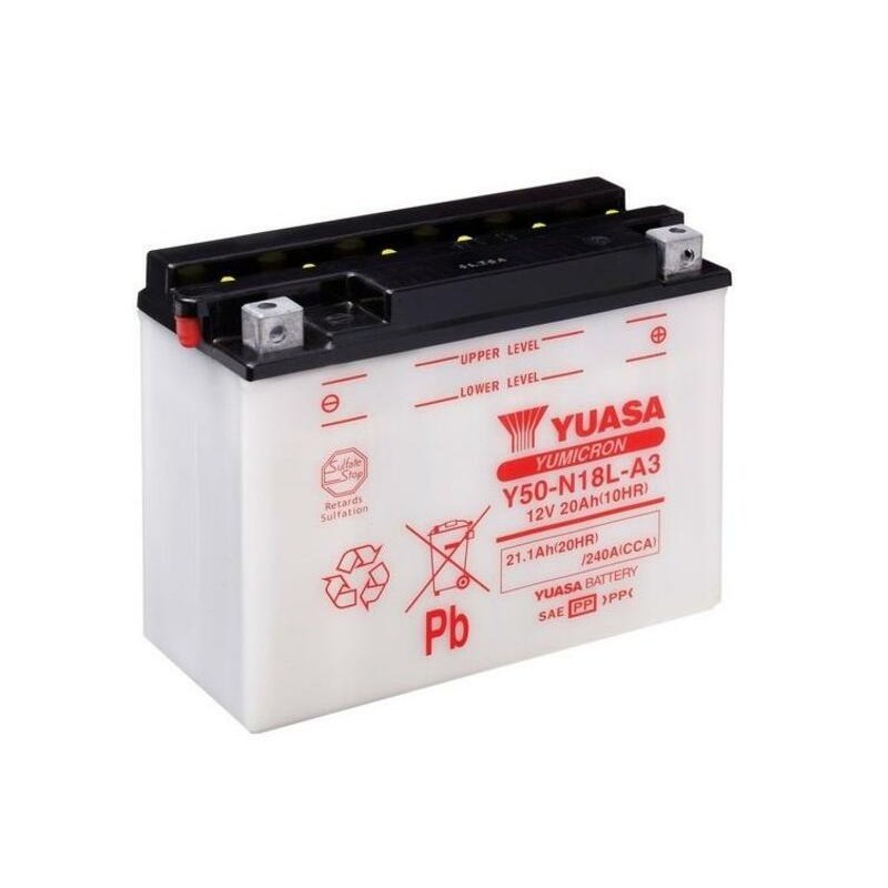 Batterie YUASA conventionnelle sans pack acide - Y50-N18L-A3