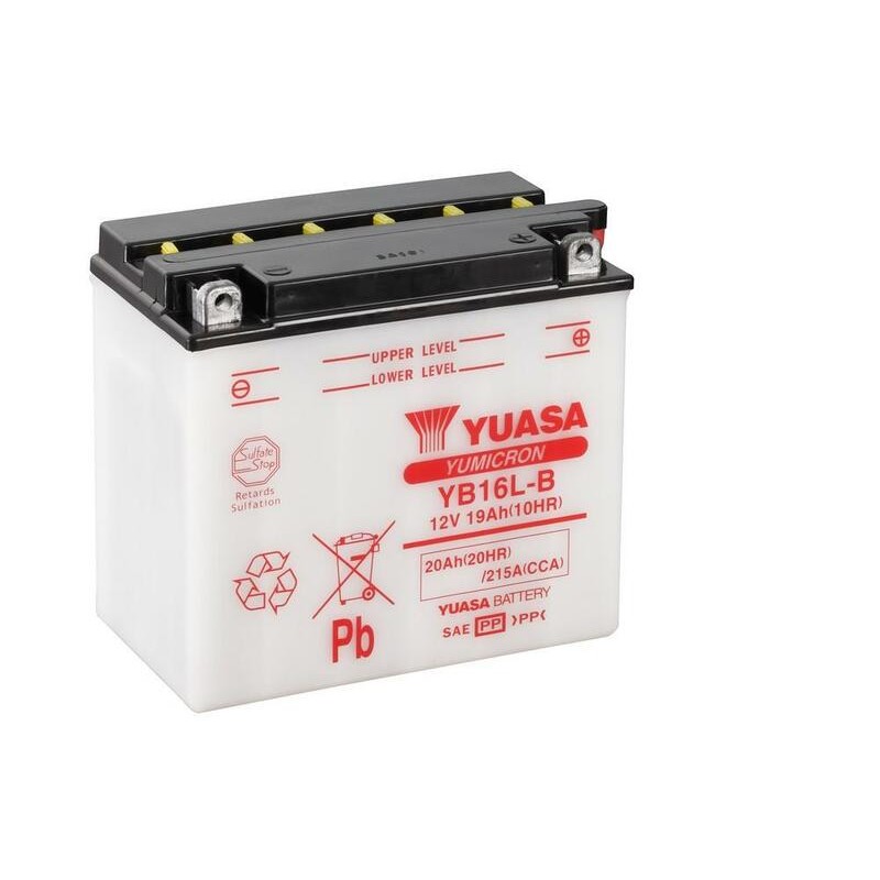 Batterie YUASA conventionnelle sans pack acide - YB16L-B