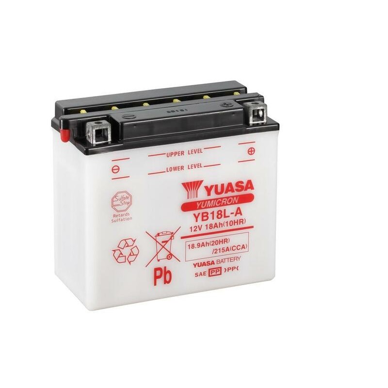 Batterie YUASA conventionnelle sans pack acide - YB18L-A