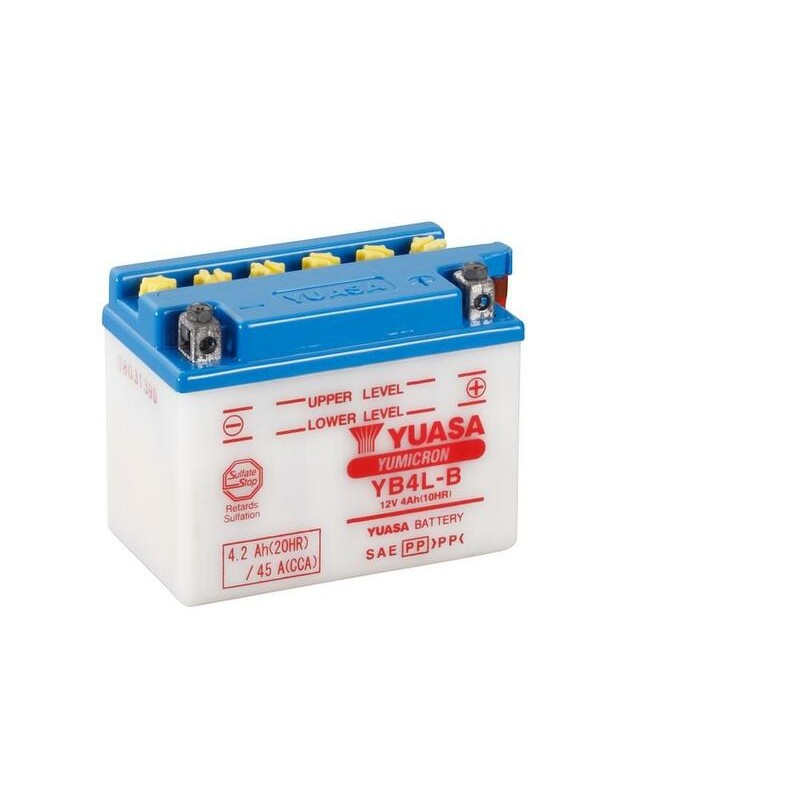 Batterie YUASA conventionnelle avec pack acide - YB4L-B