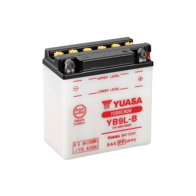 Batterie YUASA conventionnelle sans pack acide - YB9L-B