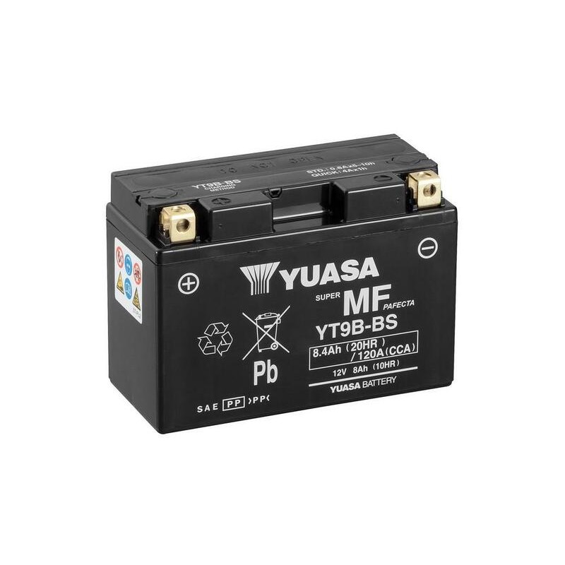 Batterie YUASA Sans entretien avec pack acide - YT9B-BS