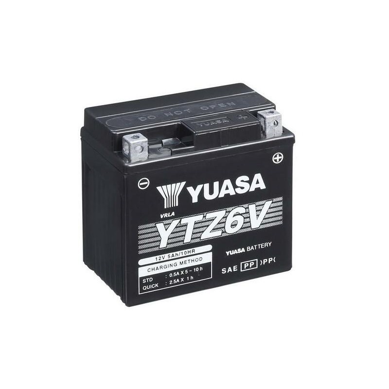 Batterie YUASA W/C sans entretien avec pack acide - YTZ6V