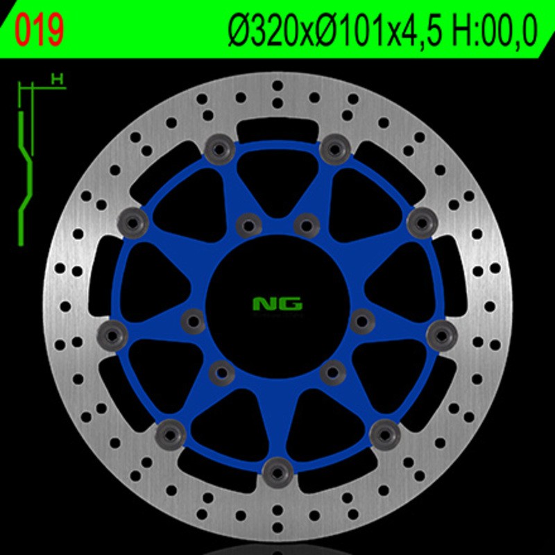 Disque de frein NG BRAKE DISC flottant - 019