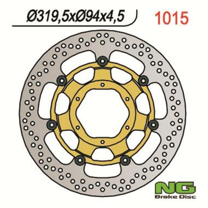 Disque de frein NG BRAKE DISC flottant - 1015