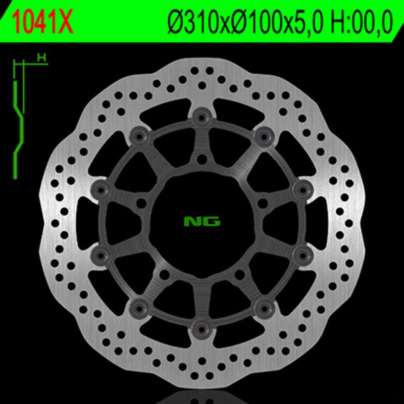 Disque de frein NG BRAKE DISC pétale flottant - 1041X