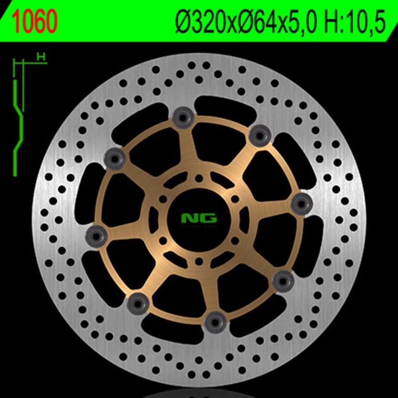 Disque de frein NG BRAKE DISC flottant - 1060