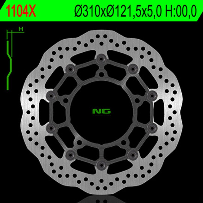 Disque de frein NG BRAKE DISC pétale flottant - 1104X