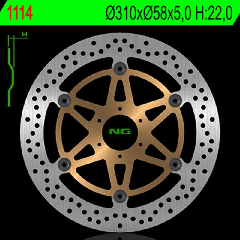 Disque de frein NG BRAKE DISC flottant - 1114