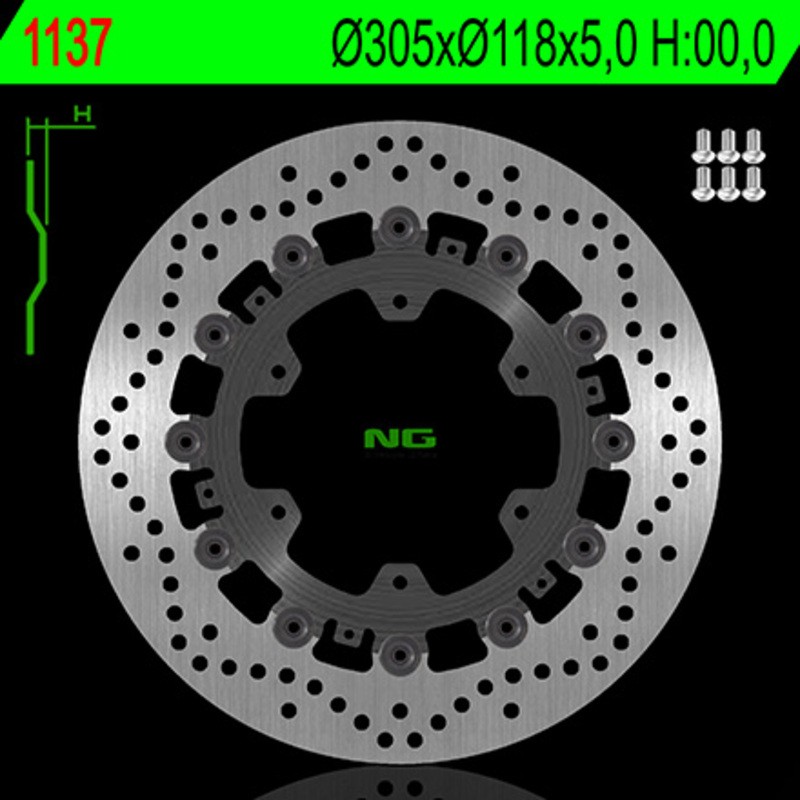 Disque de frein NG BRAKE DISC flottant - 1137