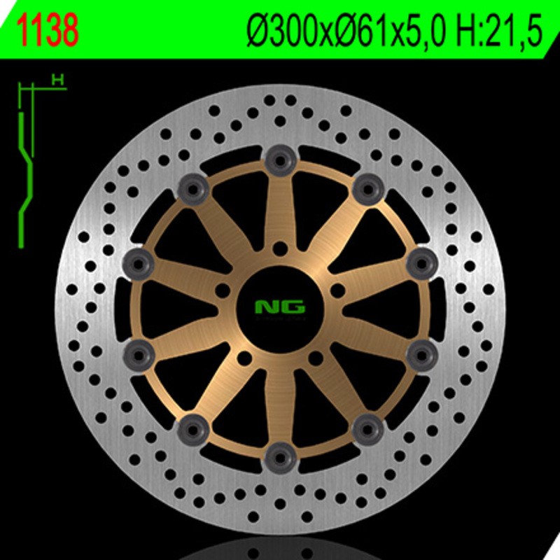 Disque de frein NG BRAKE DISC flottant - 1138