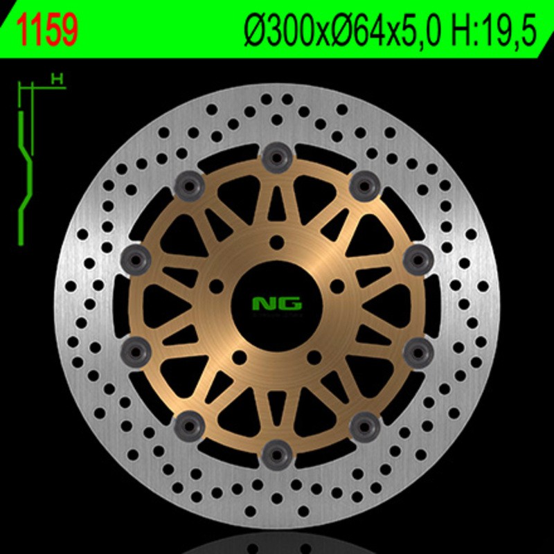 Disque de frein NG BRAKE DISC flottant - 1159