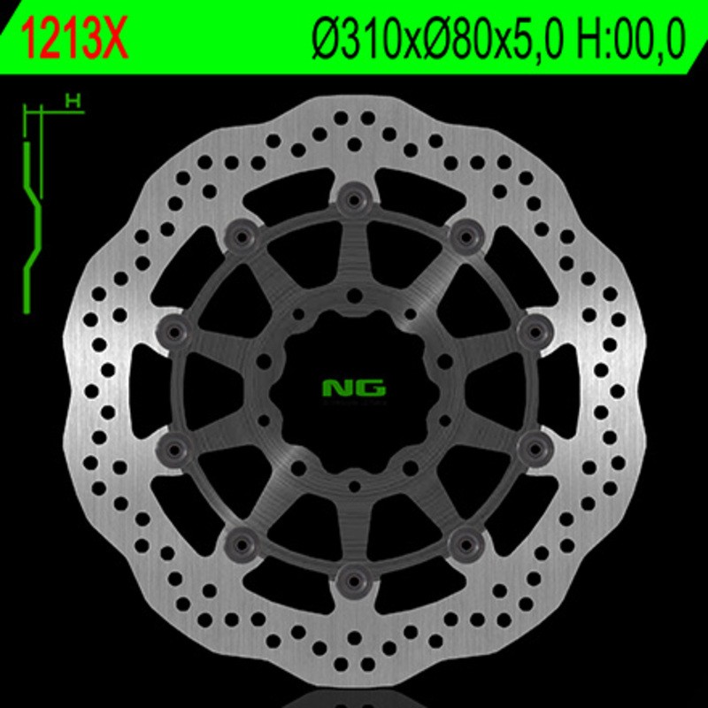 Disque de frein NG BRAKE DISC pétale flottant - 1213X