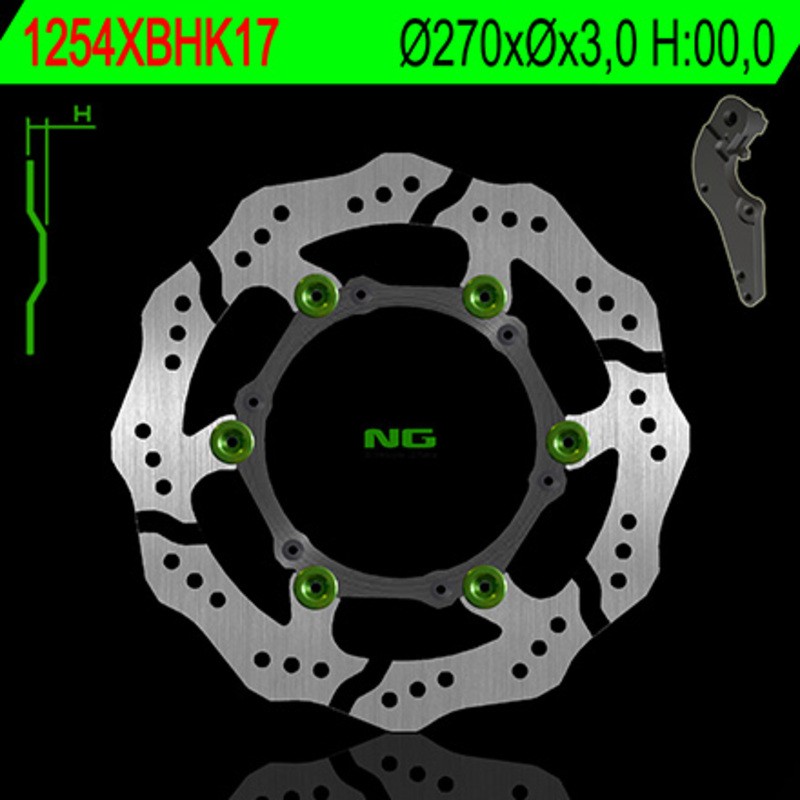 Disque de frein NG BRAKE DISC pétale flottant - 1254XBH