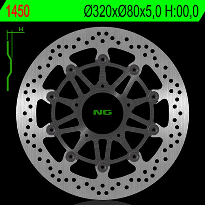 Disque de frein NG BRAKE DISC flottant - 1450