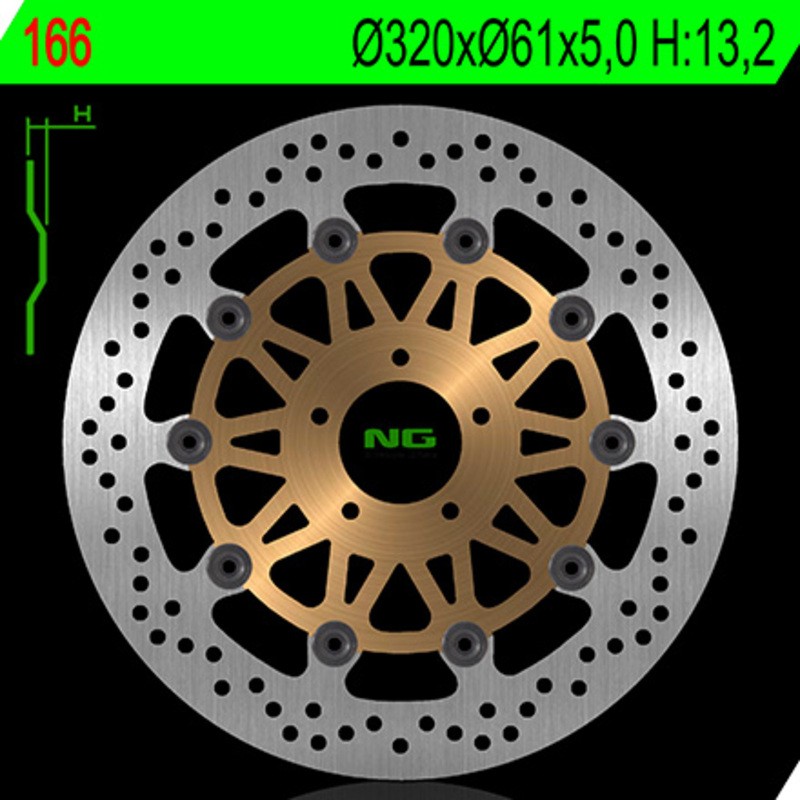 Disque de frein NG BRAKE DISC flottant - 166