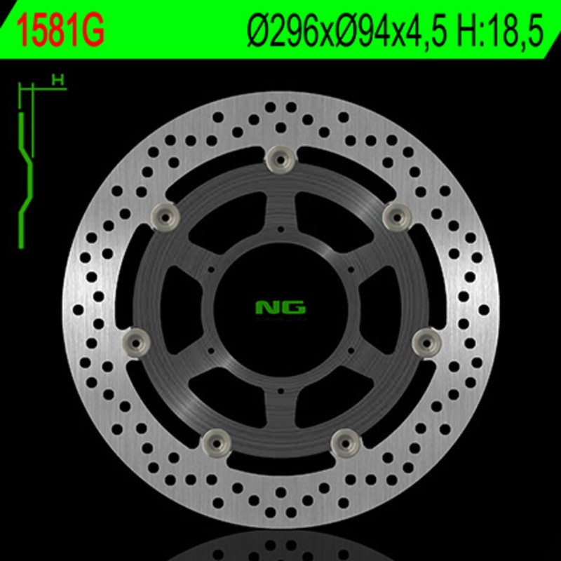 Disque de frein NG BRAKE DISC flottant - 1581G