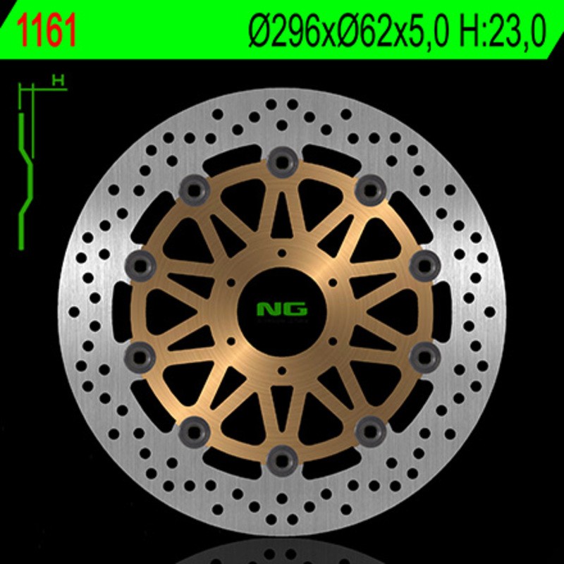 Disque de frein NG BRAKE DISC flottant - 1161G