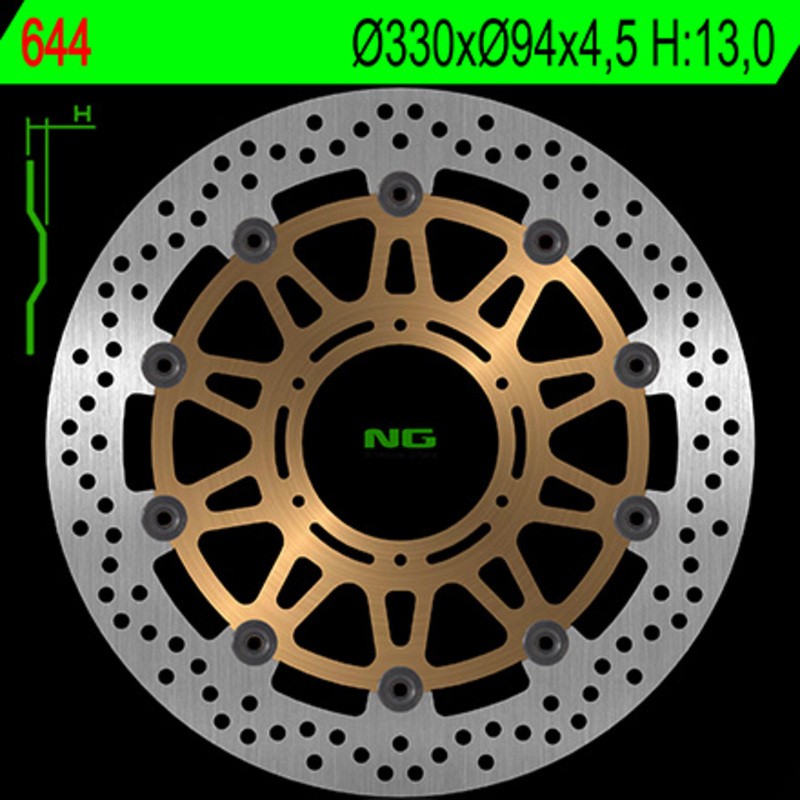 Disque de frein NG BRAKE DISC flottant - 644