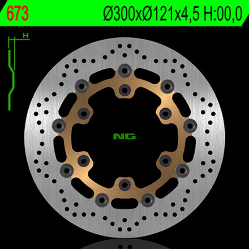 Disque de frein NG BRAKE DISC flottant - 673