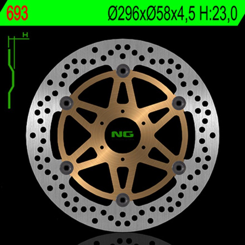 Disque de frein NG BRAKE DISC flottant - 693