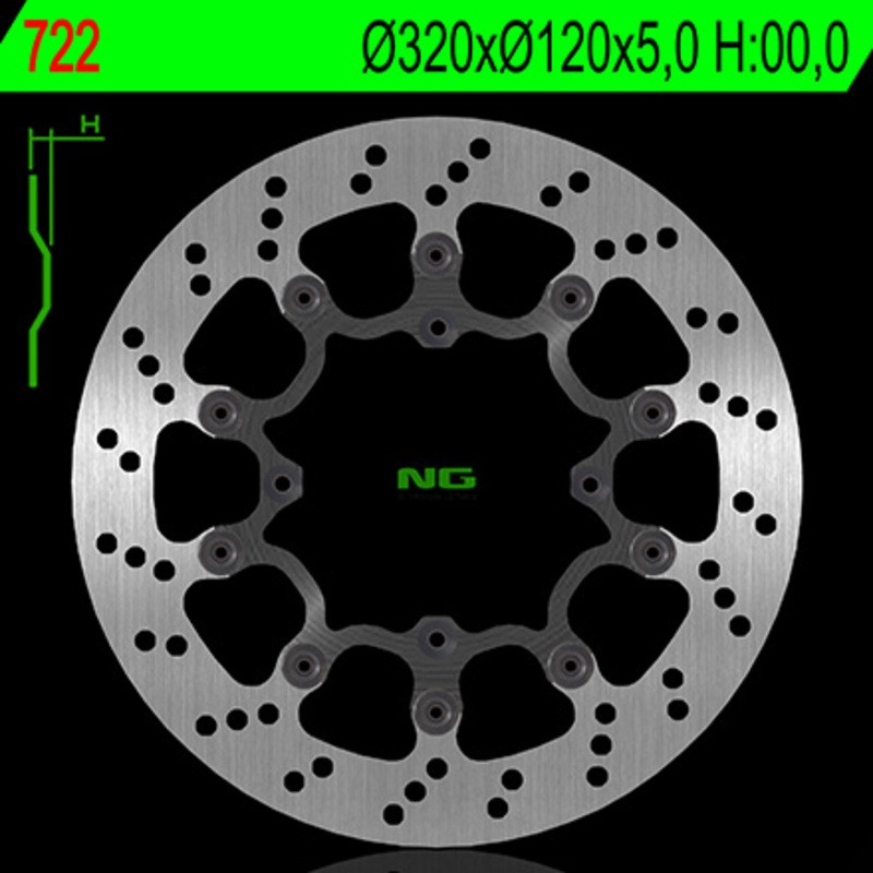 Disque de frein NG BRAKE DISC flottant - 722