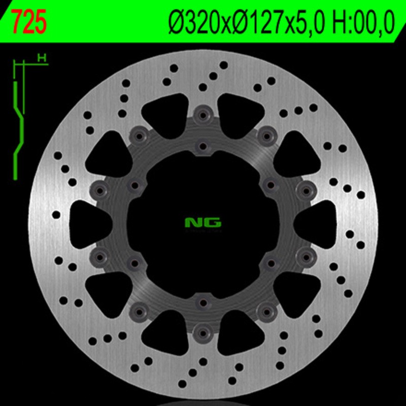 Disque de frein NG BRAKE DISC flottant - 725