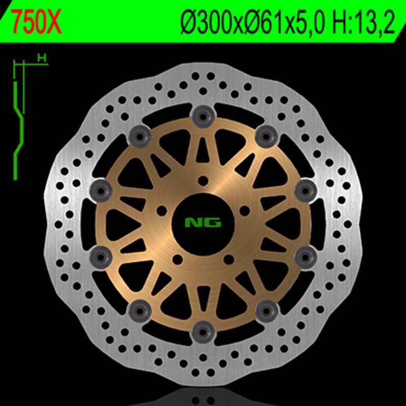 Disque de frein NG BRAKE DISC pétale flottant - 750X