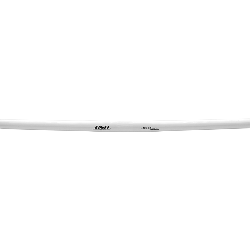 Guidon de vélo UNO série Flat bar - 580 mm - Ø25,4 Blanc