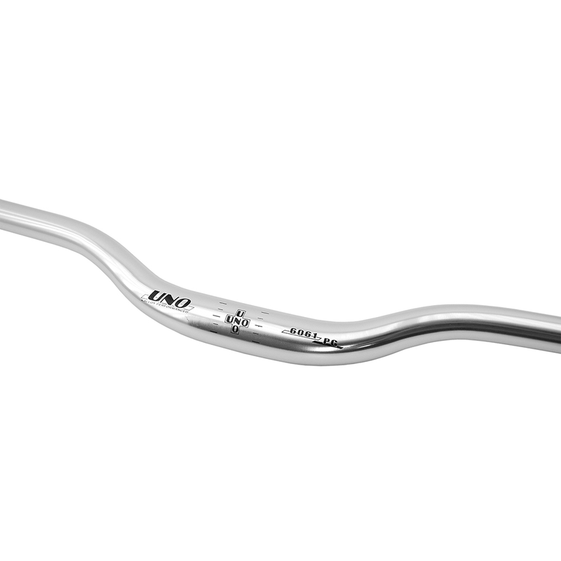 Cintre de vélo VTT / Ville UNO Rise bar Ø31,8 – 640 mm Argent