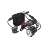 Jeu d'éclairage V BIKE led pour vélo 3000lm avant + 50lm arrière extbatterie rechargeable