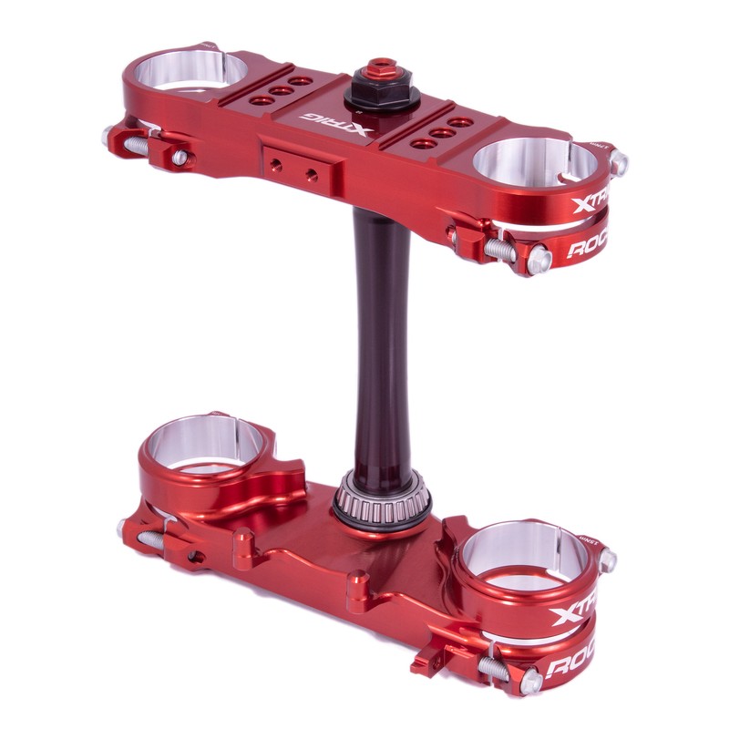 Té de fourche XTRIG Rocs Pro Offset 20-22 mm - rouge Honda CRF250R/450R