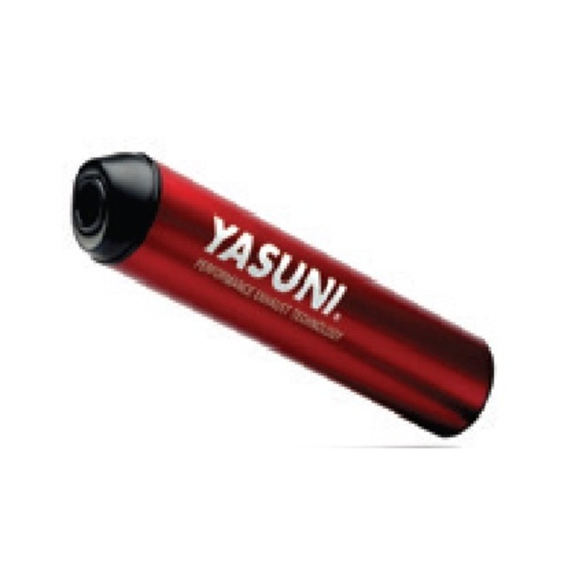 Silencieux de rechange droit YASUNI - alu rouge